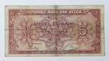 Бельгия 5 франков 1943 год, фото №3