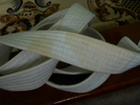 Белый пояс для кимоно 190 см., фото №3