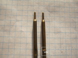 Два старых латунных стержня от шариковой ручки, фото №2