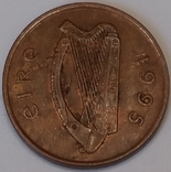 Ірландія 2 пенса, 1995, фото №3