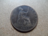 1 пенни 1891 Великобритания (9.1.8)~, фото №2
