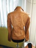 Стильная женская кожаная куртка- пиджак RENE LEZARD. Франция. Лот 470, фото №4