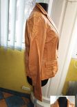 Стильная женская кожаная куртка- пиджак RENE LEZARD. Франция. Лот 470, фото №7