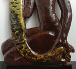 Панно керамика Девушка с рыбой, фото №4