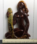 Панно керамика Девушка с рыбой, фото №13