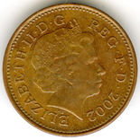 1 пенни 2002 Великобритания, фото №3
