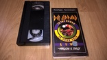 Def Leppard (In The Round In Your Face. Live) 1989. VHS. Видео Кассета. PolyGram., фото №2