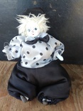 Кукла клоун с фарфоровой головой, ручками и ножками, фото №2