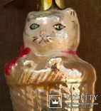 Ёлочная игрушка кот в лукошке, 1955-1960 г.в., фото №4