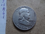50 центов 1958   США  серебро    (А.6.1)~, фото №4