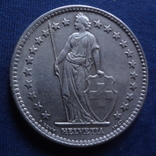 2 франка 1961  Швейцария  серебро    (В.2.4)~, фото №4