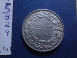 2 франка 1961  Швейцария  серебро    (В.2.4)~, фото №5
