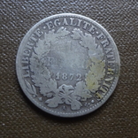 1 франк 1872  Франция   серебро     (А.7.18)~, фото №2