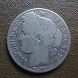 1 франк 1881  Франция   серебро     (А.7.20)~, фото №2
