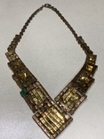 Ожерелье ,целое с остатками позолоты из Италии, фото №8