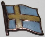 Значок "флаг Швеции" под восстановление., фото №3