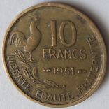 Франция 10 франков 1951, фото №2
