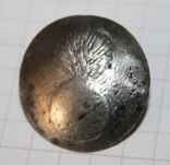 9.Пуговица с гренадой в белом металле, фото №2