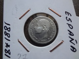 50 сентимо центов 1881  Испания серебро  Холдер 27~, фото №3