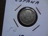 50 сентимо центов 1910  Испания серебро  Холдер 57~, фото №2