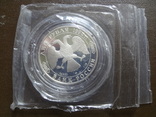 2 рубля 1994  Бажов  серебро запайка ~, фото №4