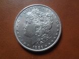 1 доллар  1886  США  серебро (М.9.16)~, фото №3
