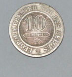 10 центов Бельгия 1863, фото №2