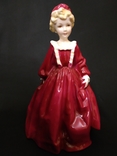 Royal Worcester.Девушка в красном платье, фото №5