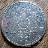 Бавария 5 марок 1911 г., фото №3