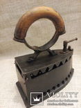 Старинный бронзовый колекционный утюг  вес 3,2 кг, фото №2