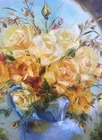 Натюрморт с желтыми розами, фото №7
