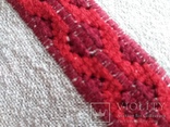 Скатерть красная вышивка лен, фото №5