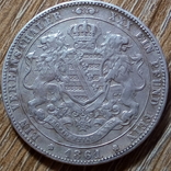 Саксония - Альбертина 1 талер 1861 г., фото №2