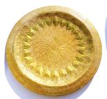 Тарелка  настенная Бронза - латунь - бронза = марокко - фес - 1978 год = 35 см, фото №2