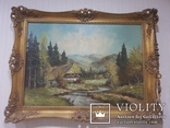 Картина  "Альпийский Пейзаж" кисти немецкого художника Joseph Fruhmesser, фото №2