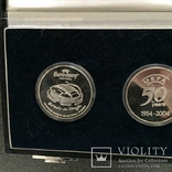 Памятный комплект серебряных медалей-монет посвященных 50-летию УЕФА, Европа., фото №6