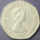 20 пенсів Джерсі 1987 рідкісна, фото №3