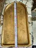 Поднос для самовара с ручками большой 49 см гербы Т.К. Кольчугино, фото №6