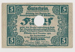 5 марок ,Германия, Dobeln, 15 ноября 1918 года, фото №2