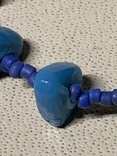 Синие бусы с Италии с неизвестного камня, фото №3