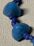 Синие бусы с Италии с неизвестного камня, фото №4