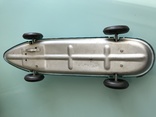 Винтажный гоночный автомобиль механическая фрикционная игрушка СССР из 1950х, фото №8