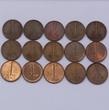 Нідерланди 1 цент, 15шт. Без повторів., фото №2