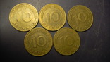 10 пфенігів ФРН 1990 (всі монетні двори), фото №2