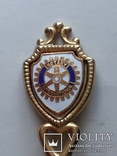 Колокольчик Rotary International латунь эмаль, фото №8
