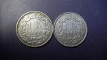 1 франк Швейцарія 1968 (два різновиди), фото №2