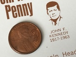 1 цент сша 1979 D. С штампом Кенеди., фото №4
