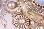 Серебряные серьги 925 звезда лунный камень, фото №11