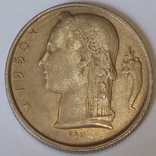Бельгія 5 франків, 1950 BELGIQUE, фото №3