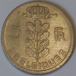 Belgiya 5 frankiv, 1962 BELGIQUE, numer zdjęcia 2